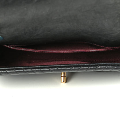 Chanel Calfskin Surpique Chevron Small Flap Black 4 of 8