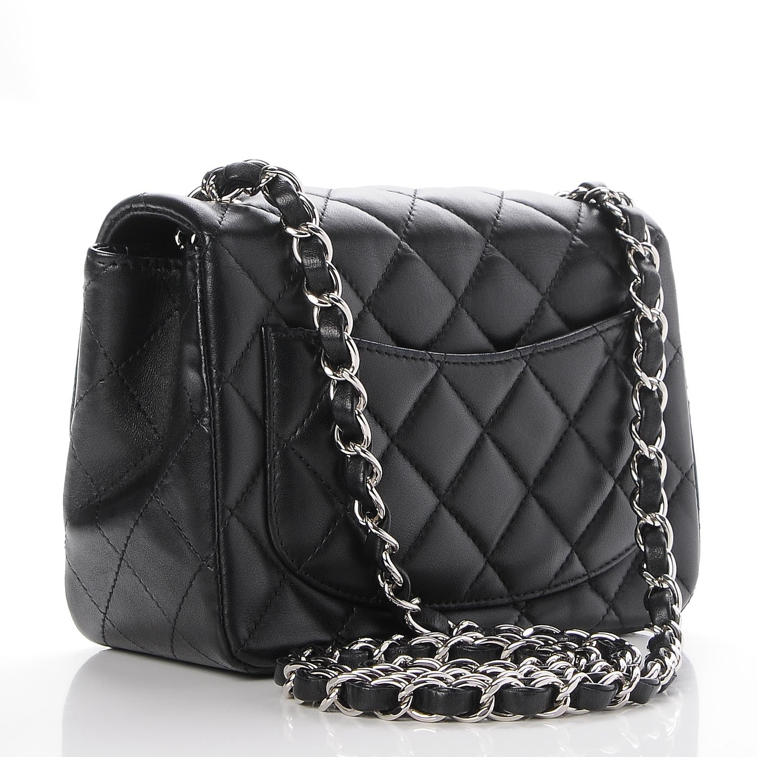 Chanel Lambskin Quilted Mini Square Flap Black 3 of 8