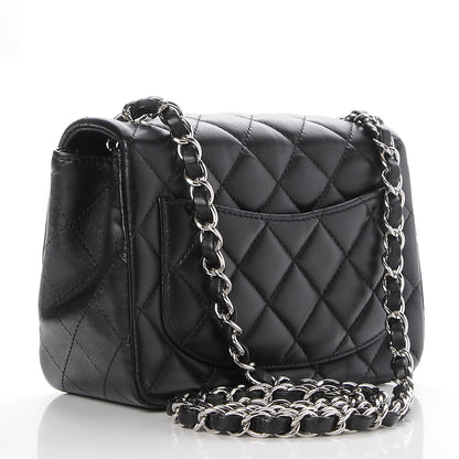 Chanel Lambskin Quilted Mini Square Flap Black 3 of 8