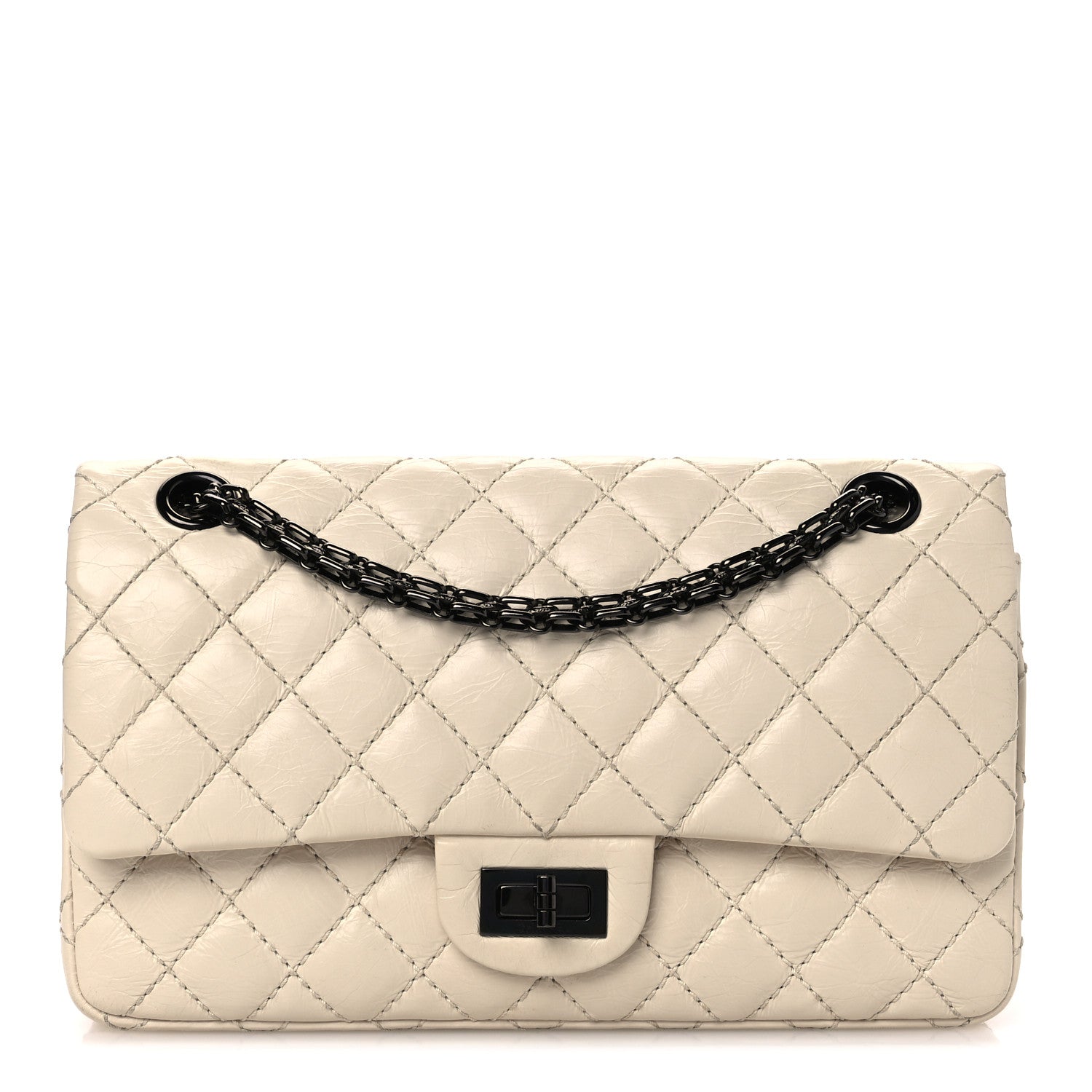 Chanel Aged Calfskin Quilted 2.55 Reissue 225 Flap White 1 of 10
