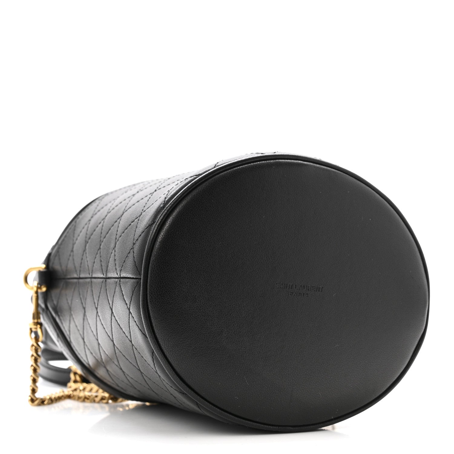 Saint Laurent Lambskin Gabby Mini Bucket Bag Black 4 of 11