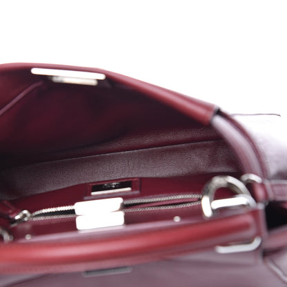 Fendi Nappa Mini Peekaboo Iconic Satchel Bordeaux 7 of 10
