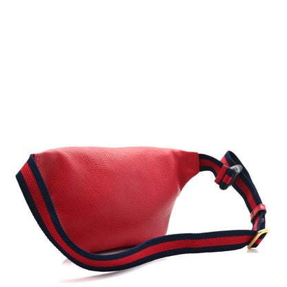 Gucci Grained Calfskin Small Logo Belt Bag Hibiscus Red 3 of 9