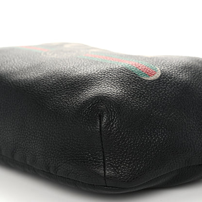 Gucci Grained Calfskin Logo Belt Bag Black 10 of 10