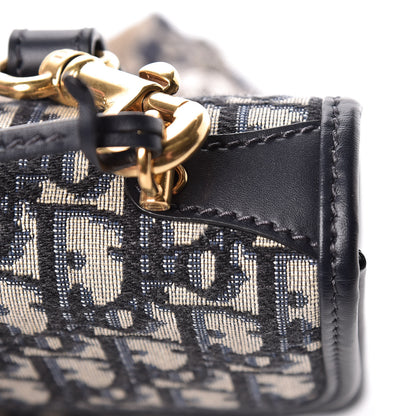 Christian Dior Oblique DiorAddict Flap Bag Navy Blue 10 of 16