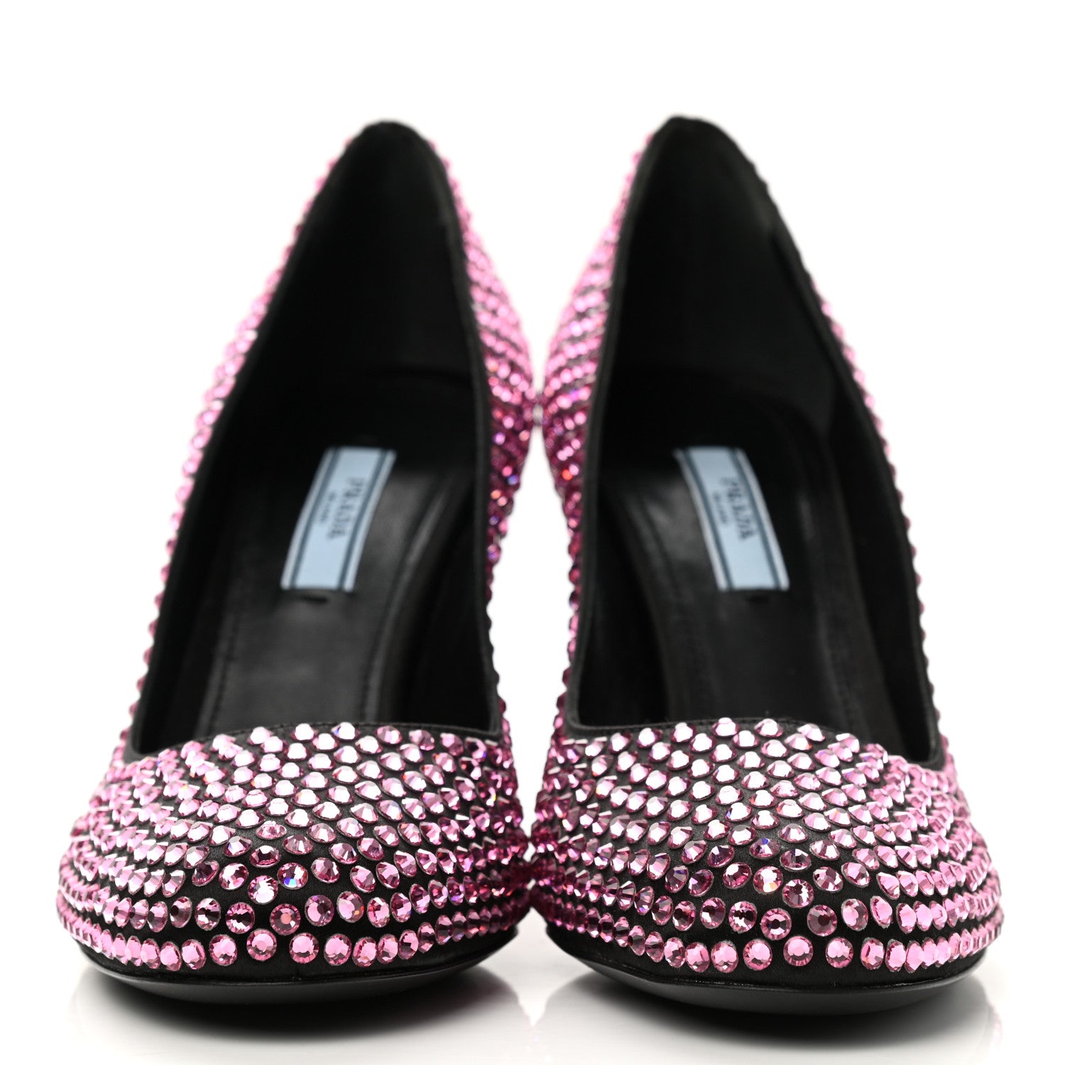 Prada Satin Crystal 85mm Pumps 37 Rosa 2 of 8