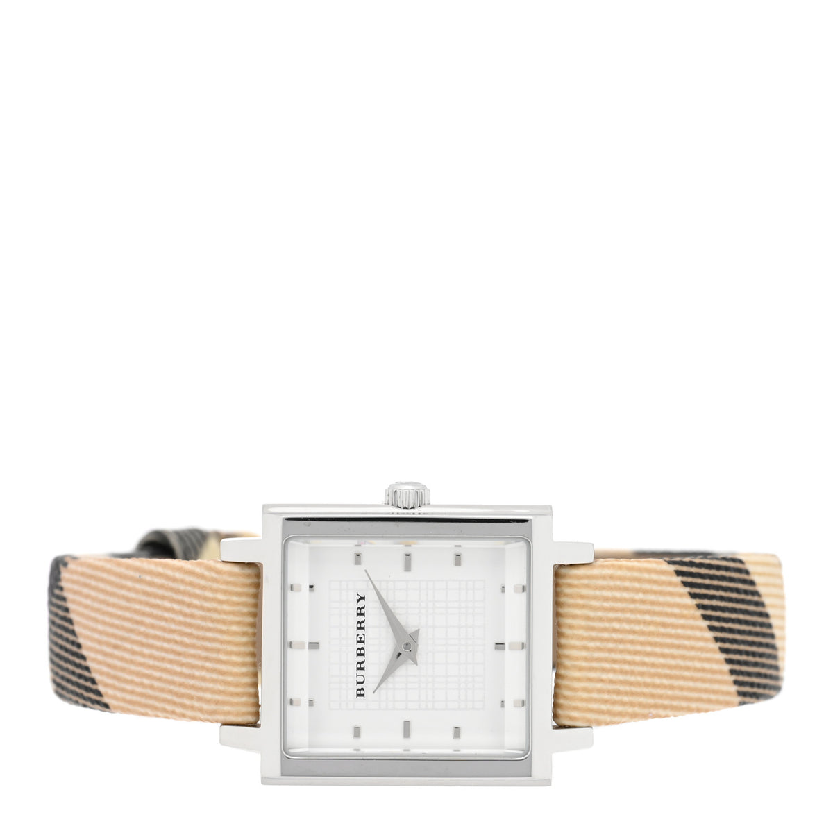 Burberry Stainless Steel Calfskin 24mm Nova Check Quartz Watch BU2016 2 of 5