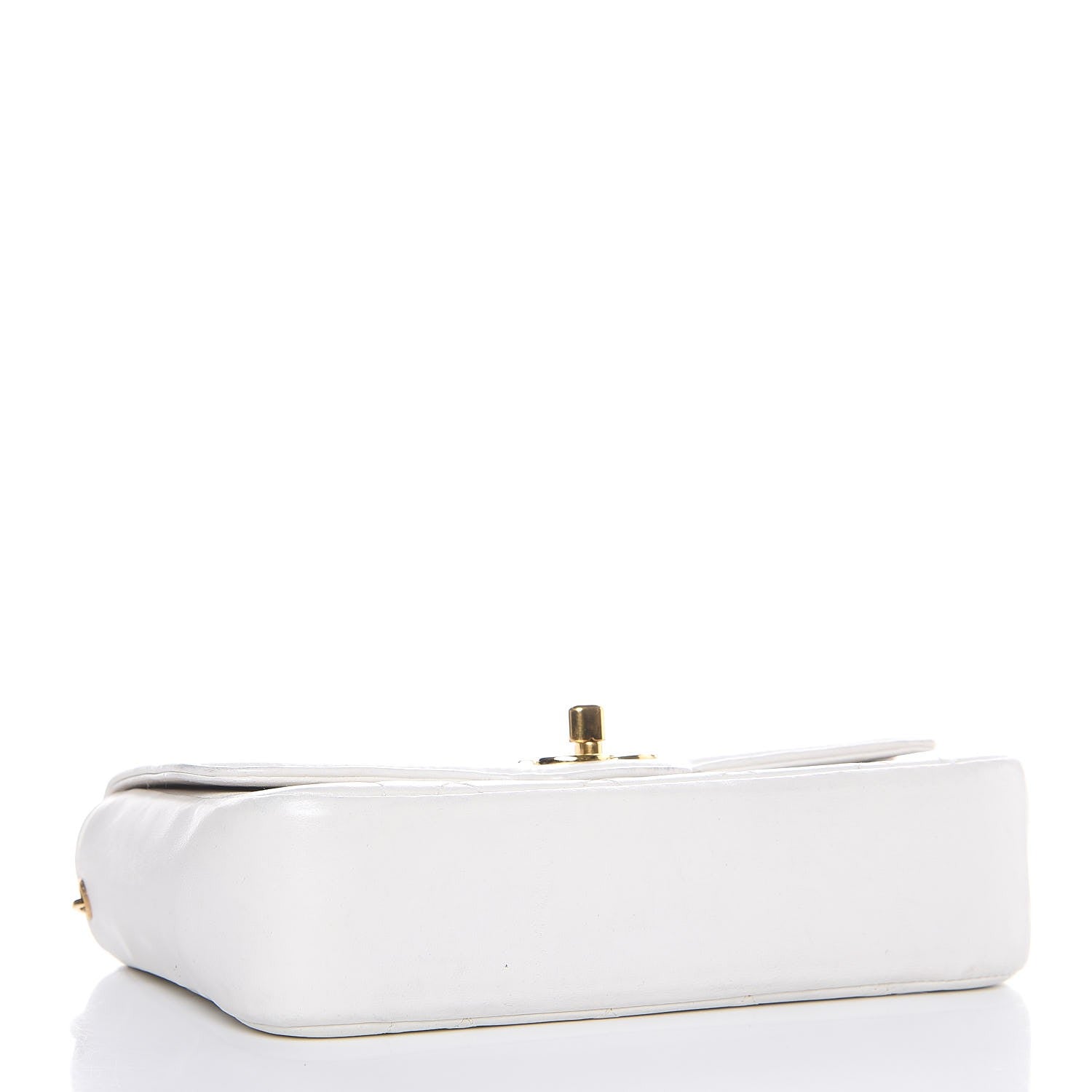 Chanel Lambskin Quilted Small Single Flap White 4 of 9