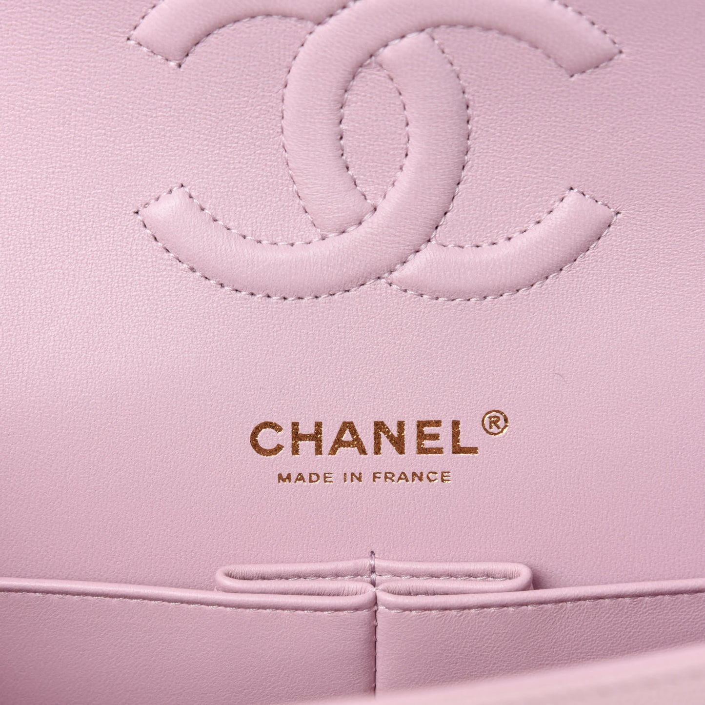 Caviar Quilted Medium Double Flap Light Pink