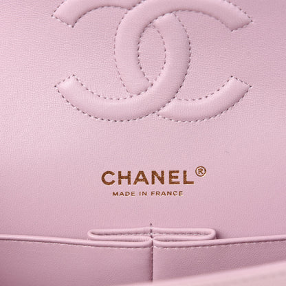 Chanel Caviar Quilted Medium Double Flap Light Pink 9 of 12