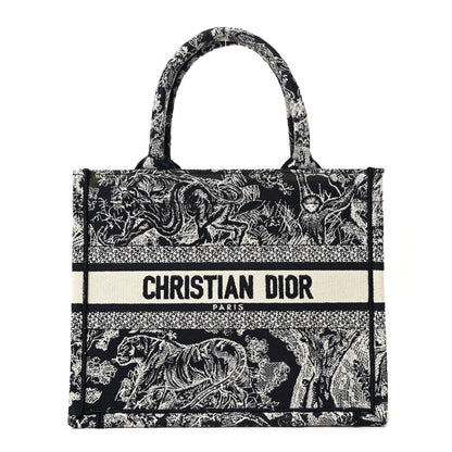 Christian Dior Canvas Embroidered Small Dioriviera Toile De Jouy Book Tote Blue 1 of 14