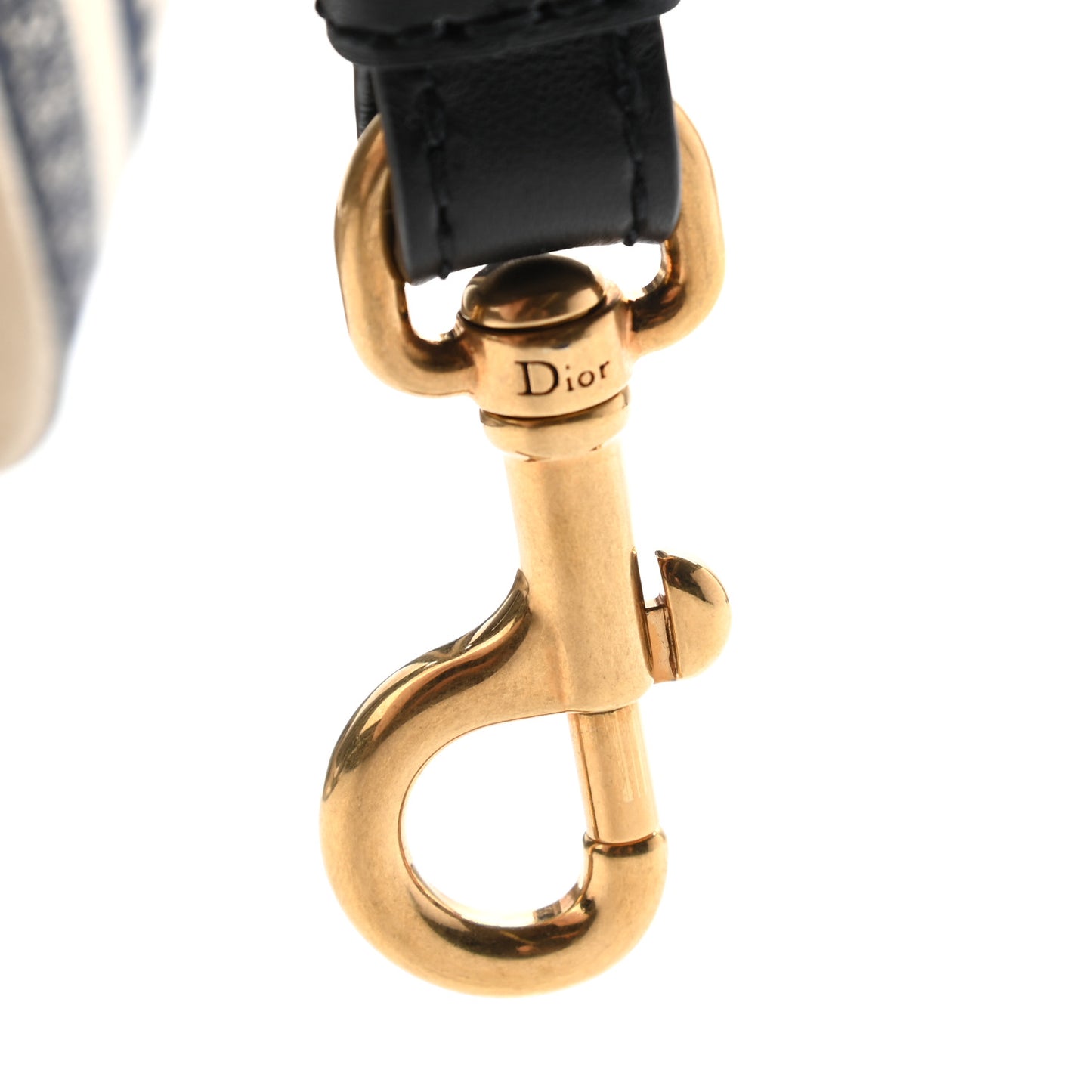 Canvas Embroidered Shoulder Strap Blue
