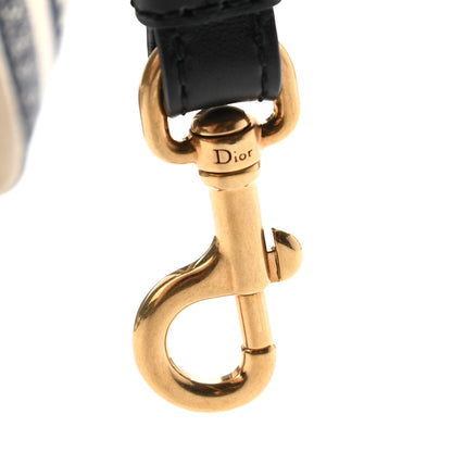 Christian Dior Canvas Embroidered Shoulder Strap Blue 5 of 6
