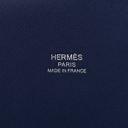 Hermes Epsom Tri-Color 1923 Bolide 25 Blue Saphir Blue Indigo Rouge Piment 6 of 11