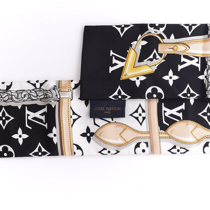 Louis Vuitton Silk Monogram Confidential Bandeau Black 4 of 4