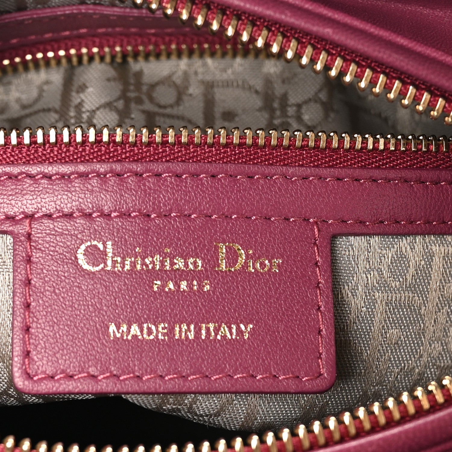 Christian Dior Lambskin Cannage Medium Lady Dior Purple 1839788