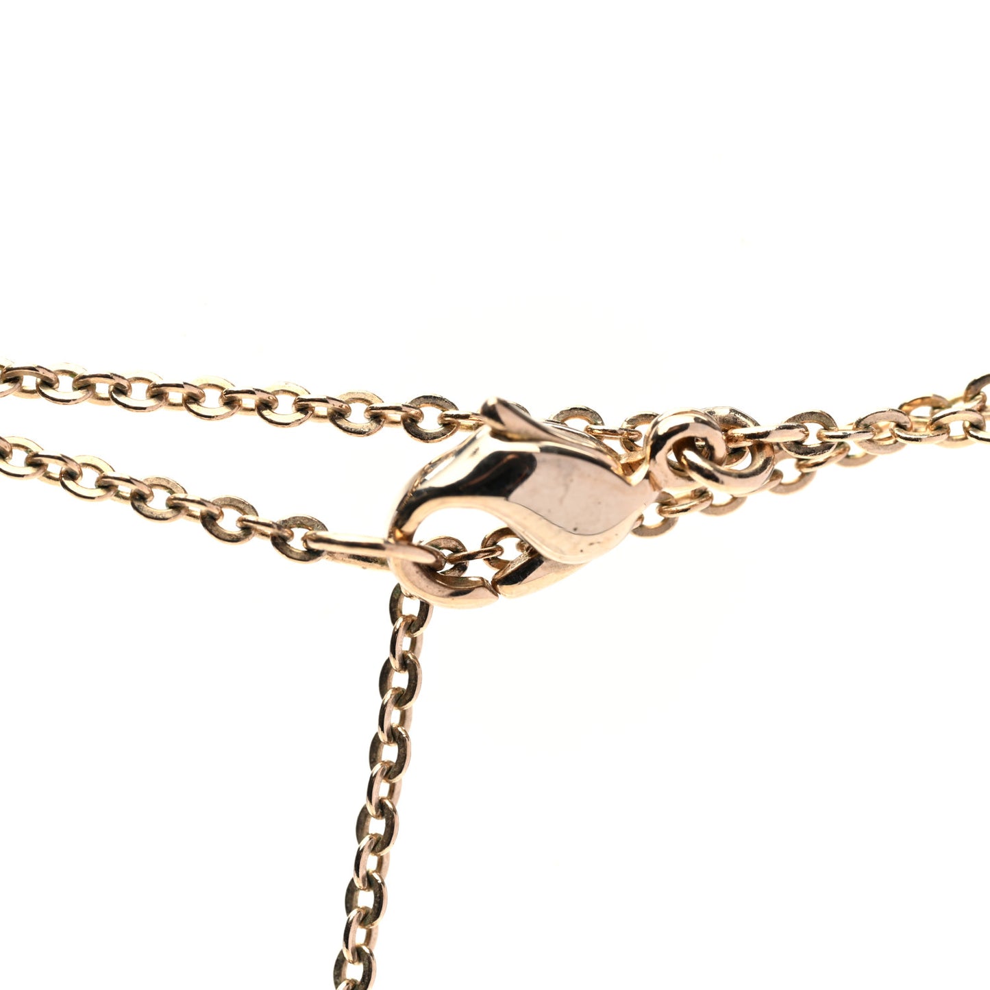 Crystal Heart Multi Strand Necklace Gold