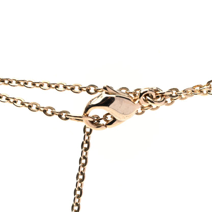 Christian Dior Crystal Heart Multi Strand Necklace Gold 5 of 5