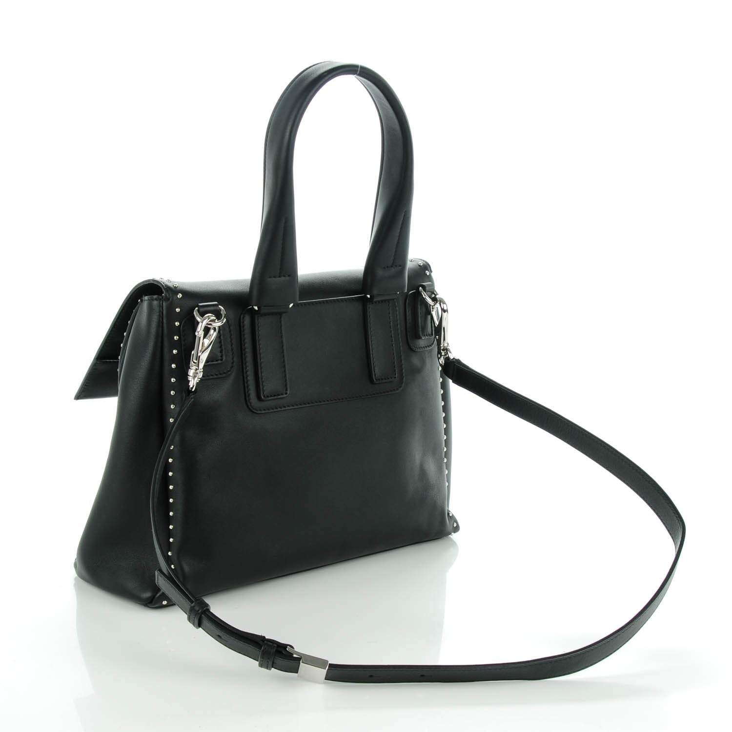 Givenchy Calfskin Studded Small Pandora Pure Flap Bag Black 3 of 7