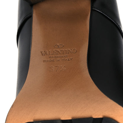 Valentino Garavani Calfskin Rockstud Double Buckle Beatle Chelsea 70mm Ankle Boots 37.5 Black 8 of 10