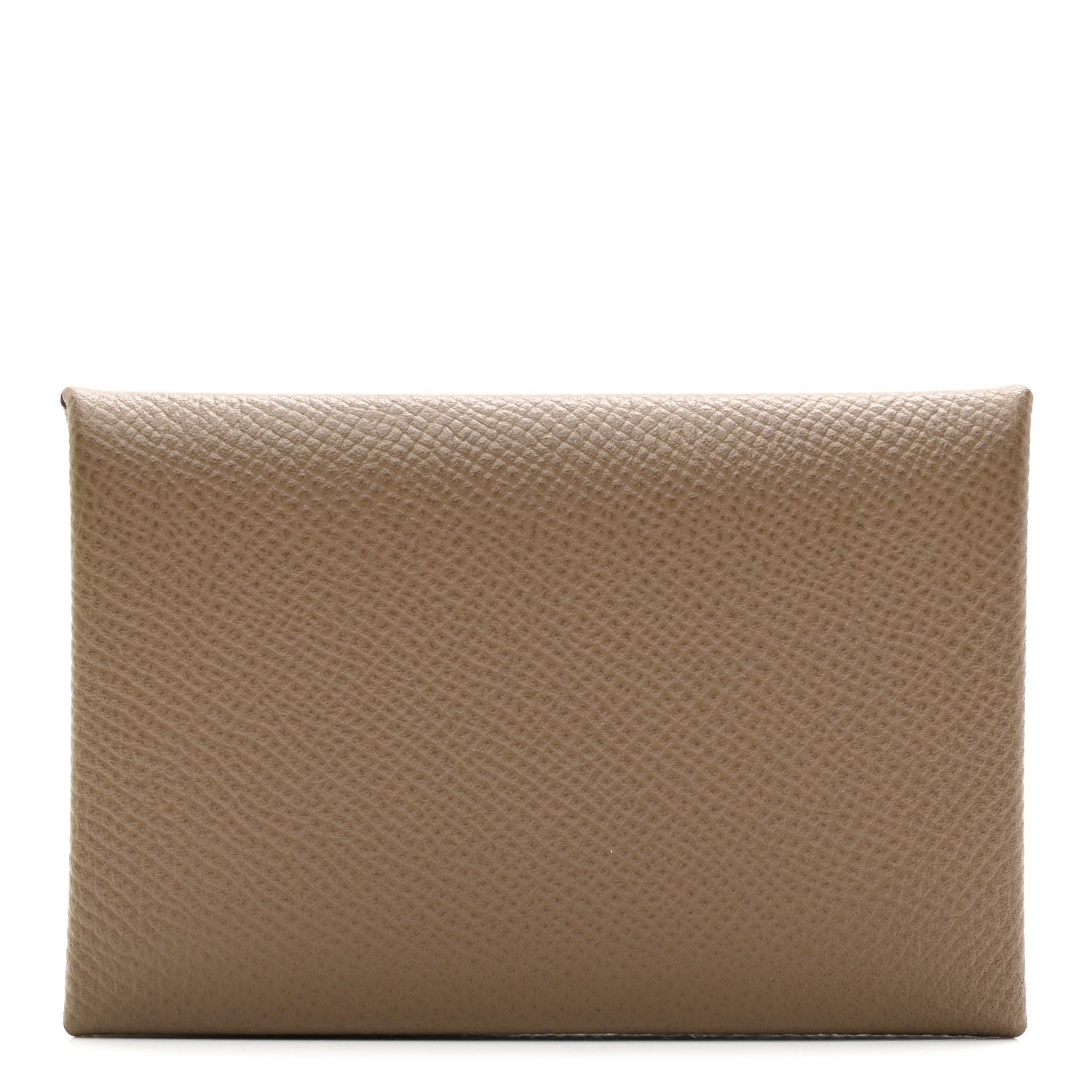 Hermes Epsom Calvi Card Case Etoupe 1 of 8