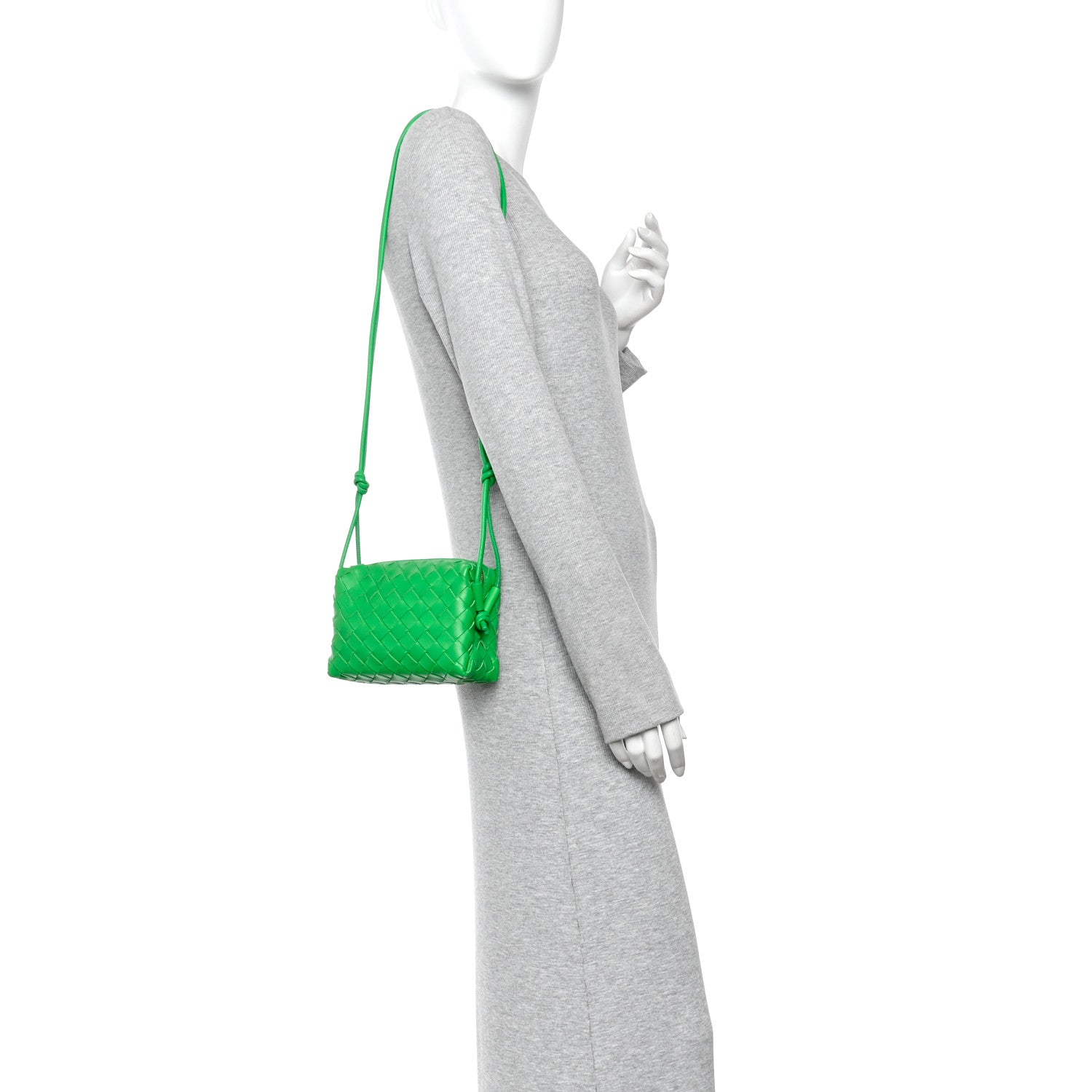 Bottega Veneta Nappa Intrecciato Mini Loop Camera Bag Parakeet 2 of 10