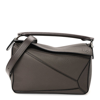 Loewe Calfskin Small Puzzle Bag Dark Taupe 1 of 11