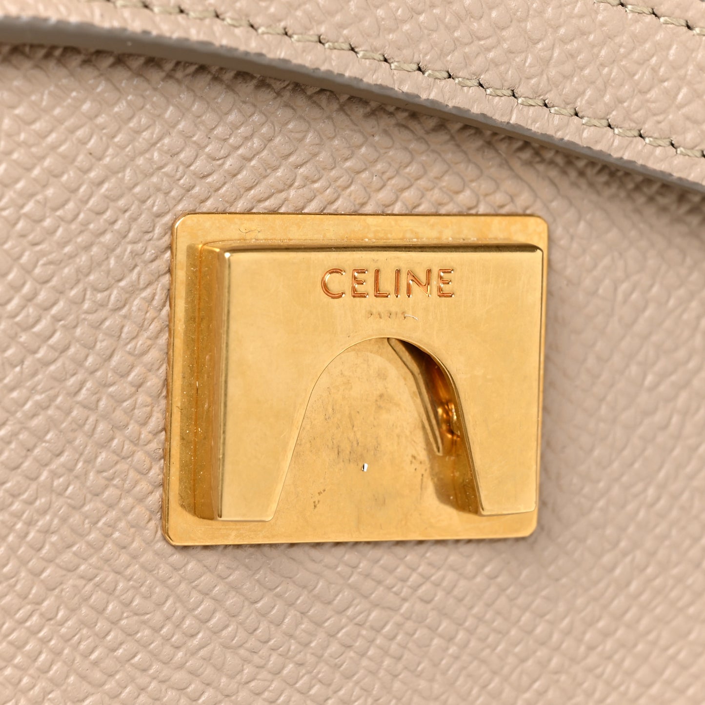Grained Calfskin Micro Belt Bag Light Taupe