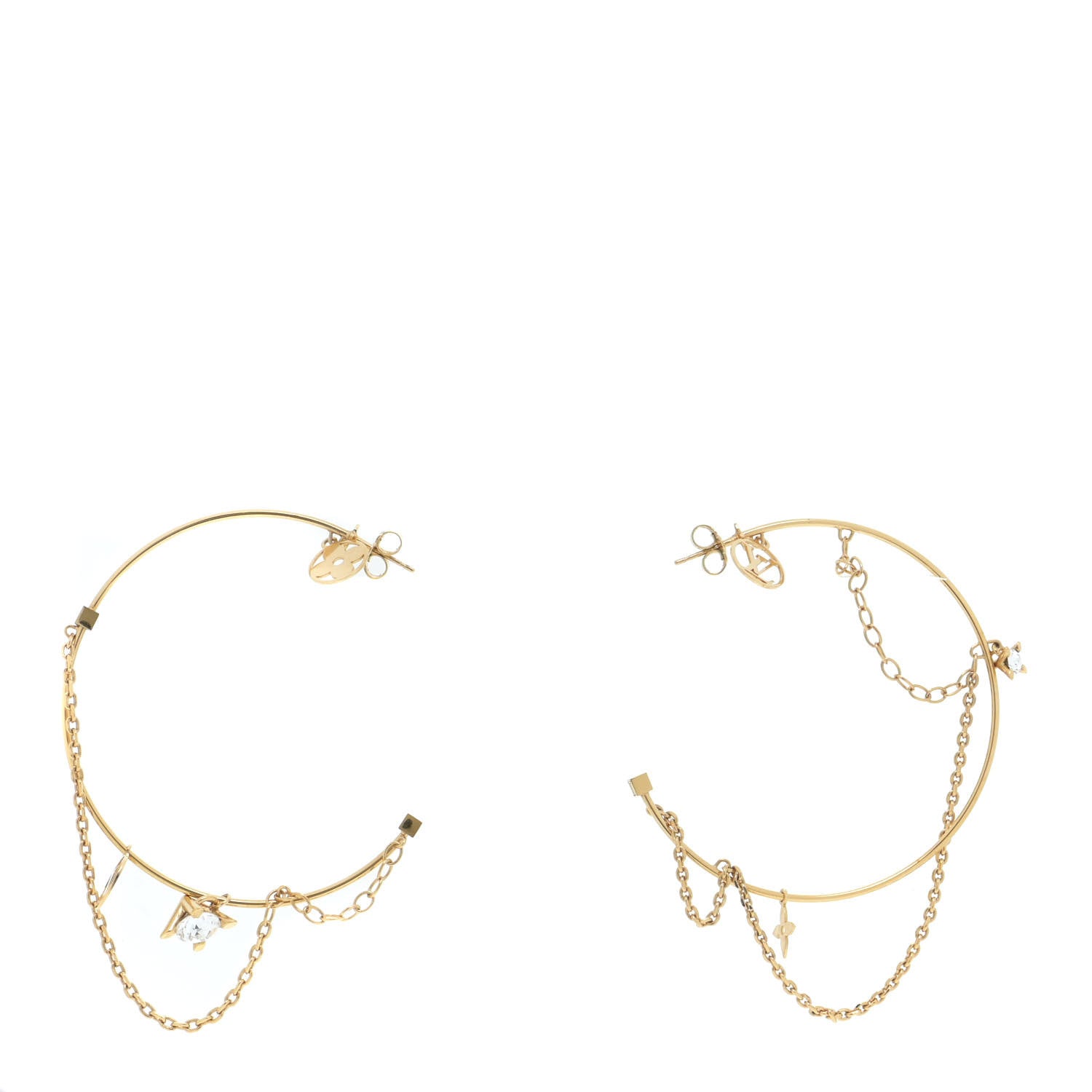 Louis Vuitton Roman Holidays Hoop Earrings Gold 1 of 5