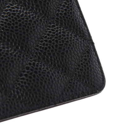 Chanel Caviar Quilted Yen Wallet Black 12 of 14