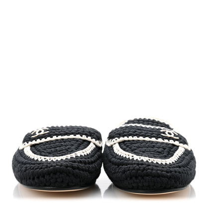 Chanel Crochet CC Mules 41 Black Ivory 3 of 10