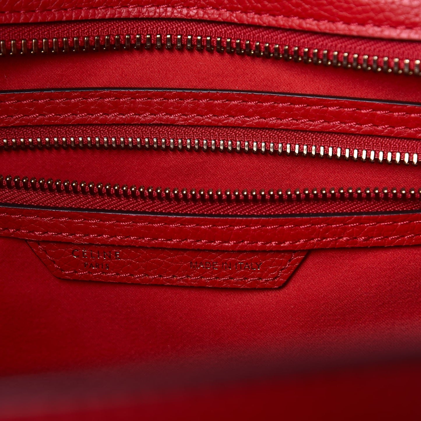 Drummed Calfskin Mini Luggage Coquelicot
