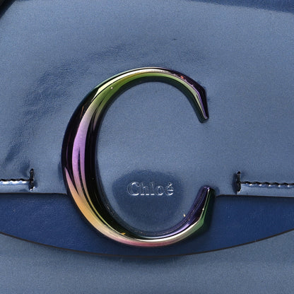 Chloe Patent Mini C Double Carry Blue Purple 7 of 15
