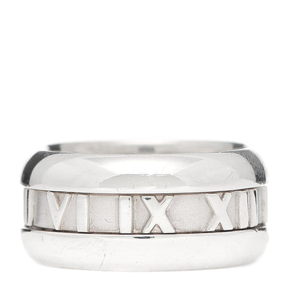 Tiffany Sterling Silver Atlas Band Ring 52 6 3 of 5