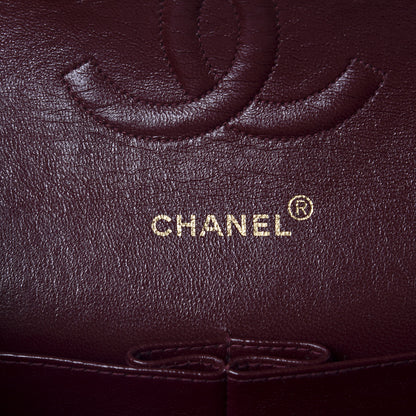 Chanel Lambskin Quilted Medium Double Flap Black 8 of 11