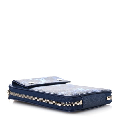 Louis Vuitton Monogram Ink Watercolor Phone Pouch Blue 3 of 9