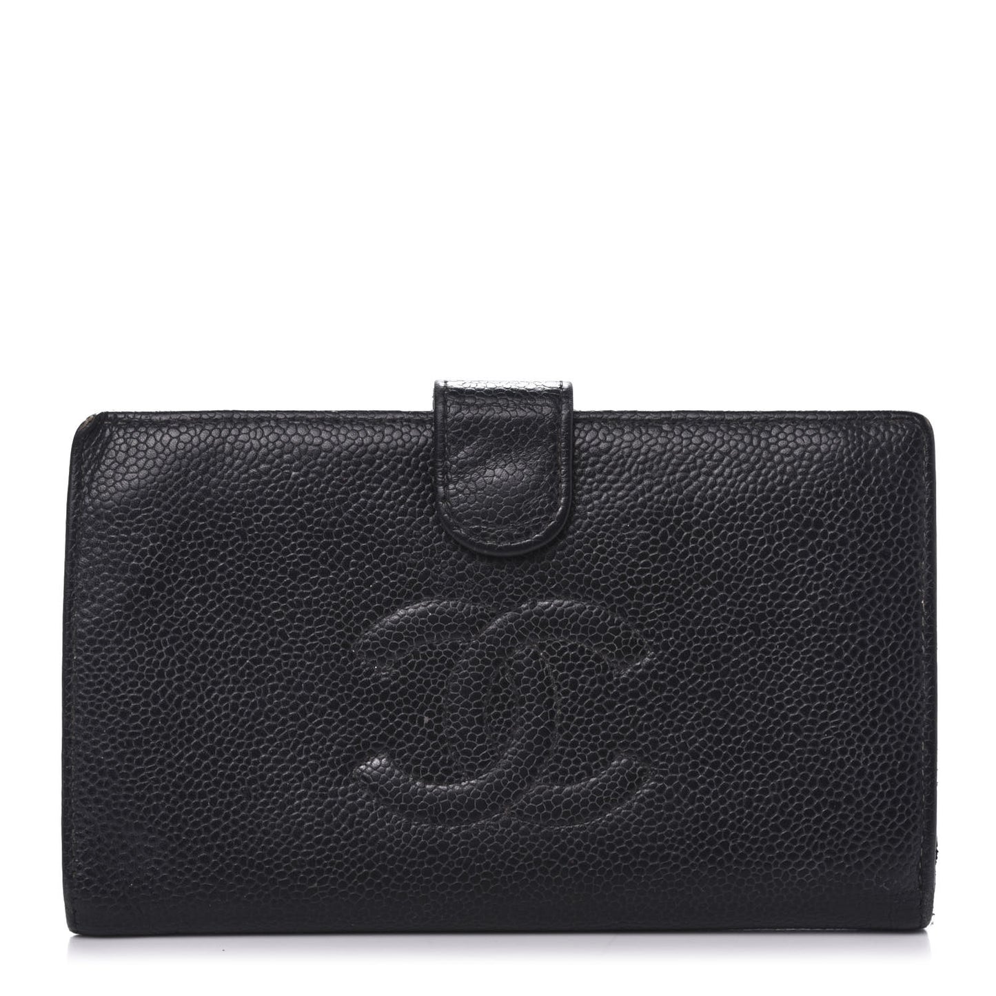 Caviar Timeless CC French Wallet Black