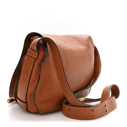 Chloe Calfskin Medium Marcie Round Crossbody Bag Tan 3 of 11