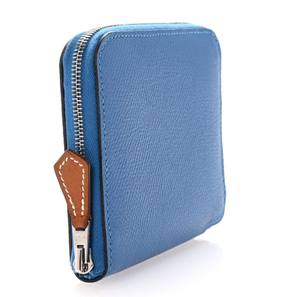 Hermes Epsom Silk'in Coin Purse Mykonos 3 of 6