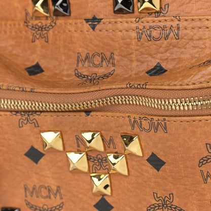 MCM Visetos Studded Small Stark M Backpack Cognac 15 of 17