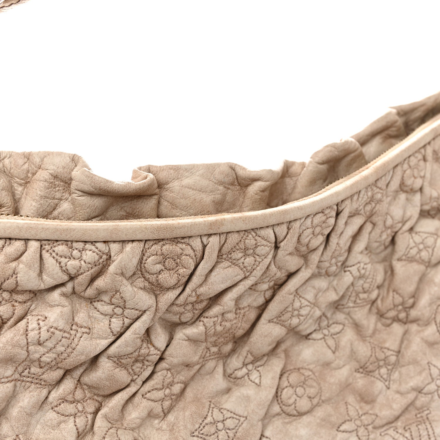 Louis Vuitton Lambskin Olympe Nimbus GM Ecru 12 of 14