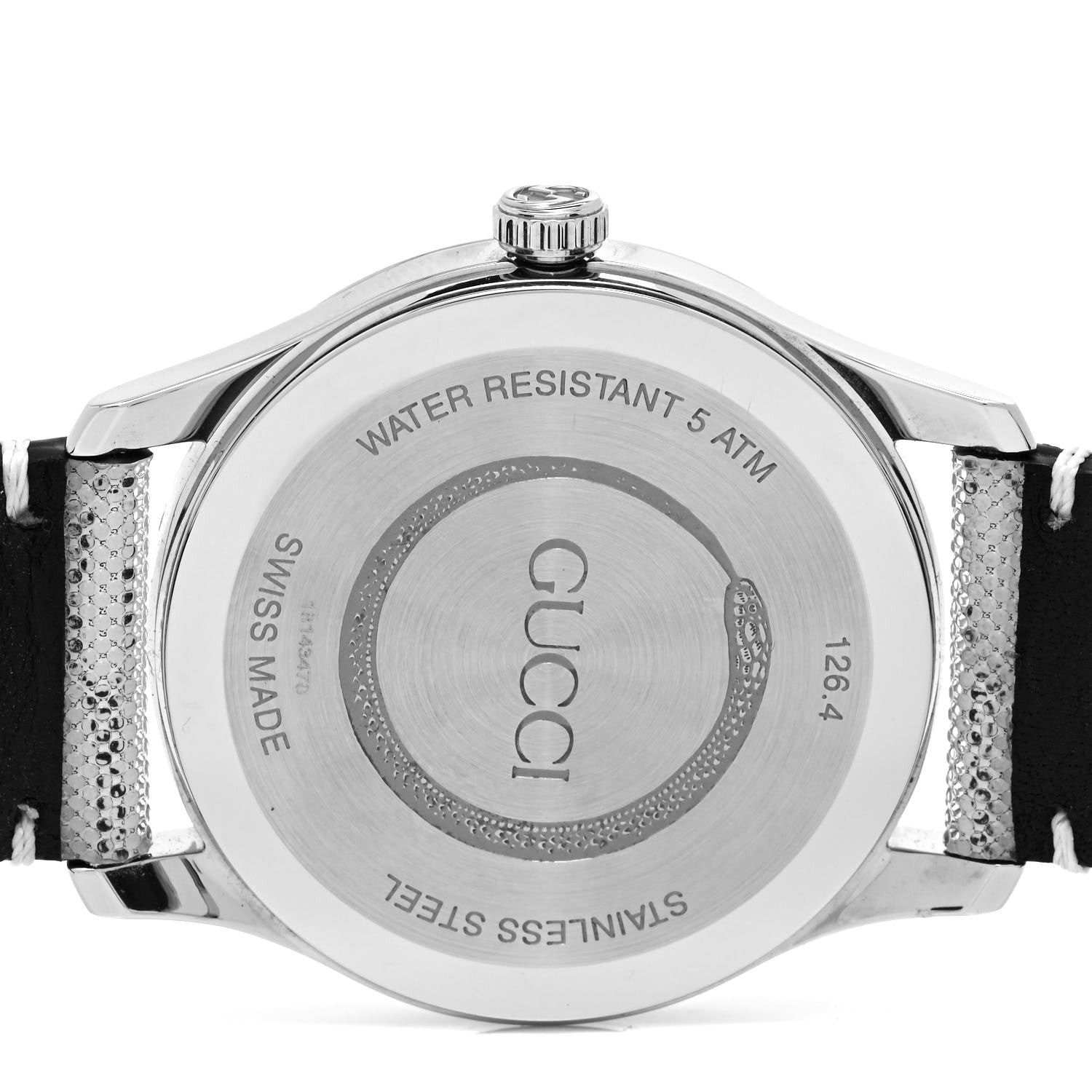 Gucci Stainless Steel Calfskin 38mm G-Timeless GG Hologram Quartz Watch 4 of 4