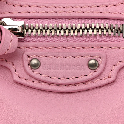 Balenciaga Smooth Calfskin Neo Classic Silver Hardware Super Nano City Crossbody Candy Pink 6 of 13