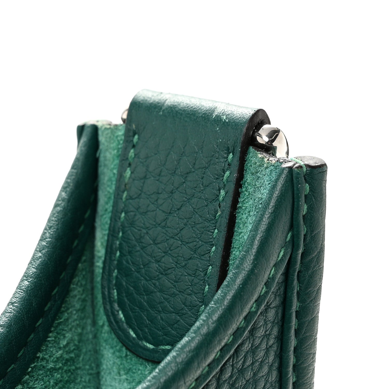 Hermes Taurillon Clemence EVELYNE III PM Malachite 12 of 12