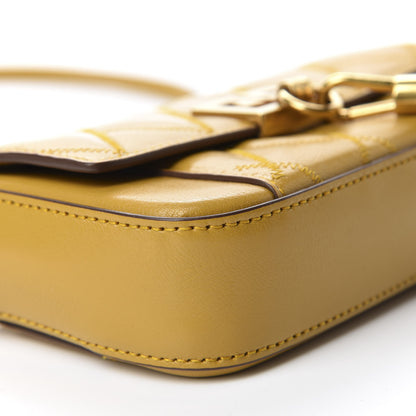 Givenchy Goatskin Quilted GV3 Mini Pocket Convertible Bag Golden 6 of 9