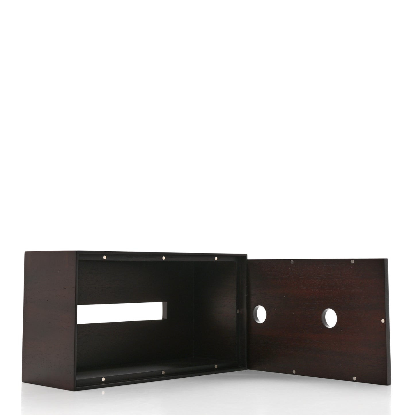 Mahogany Wood Taurillon Clemence Pleiade Tissue Box