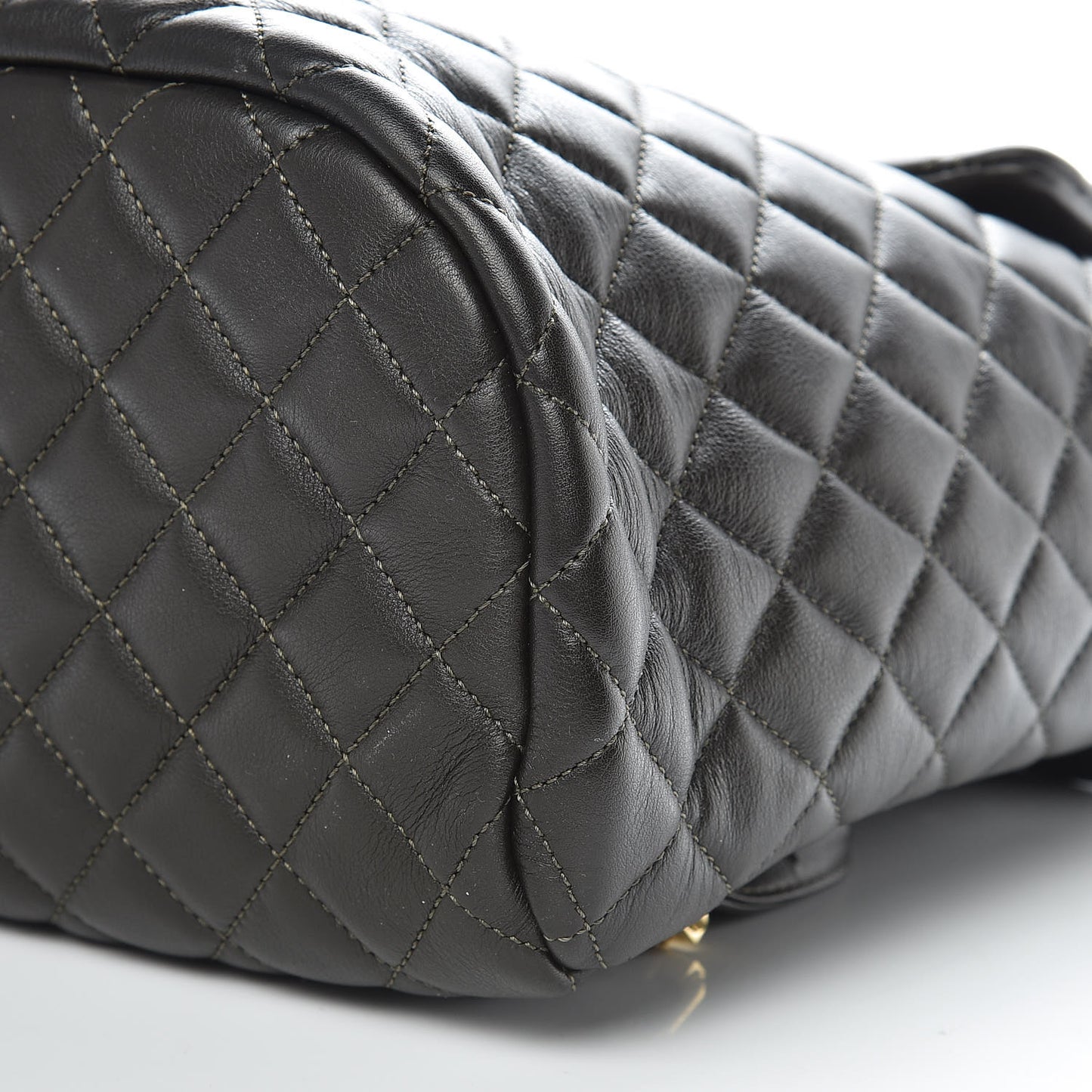 Calfskin Quilted Large Urban Spirit Backpack Dark Brown