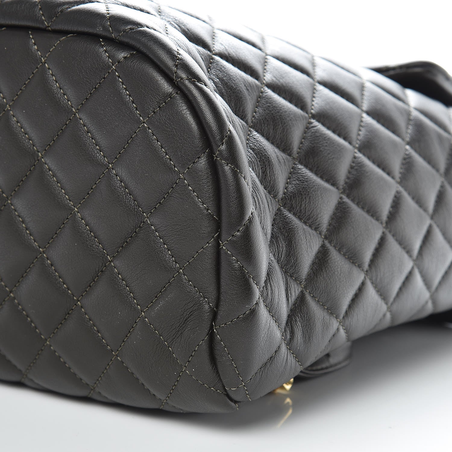 Chanel Calfskin Quilted Large Urban Spirit Backpack Dark Brown 9 of 10