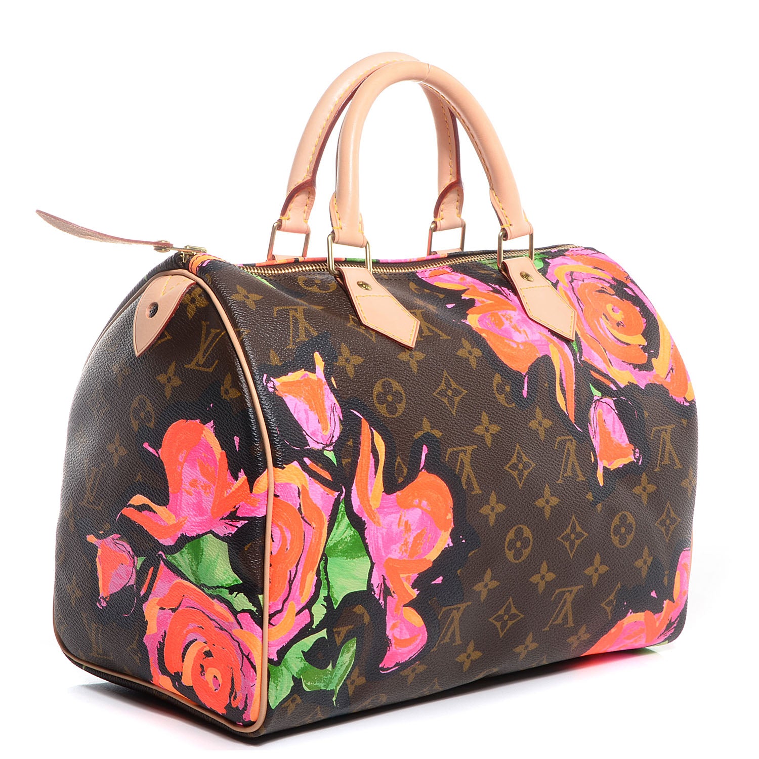 Louis Vuitton Monogram Roses Speedy 30 3 of 8