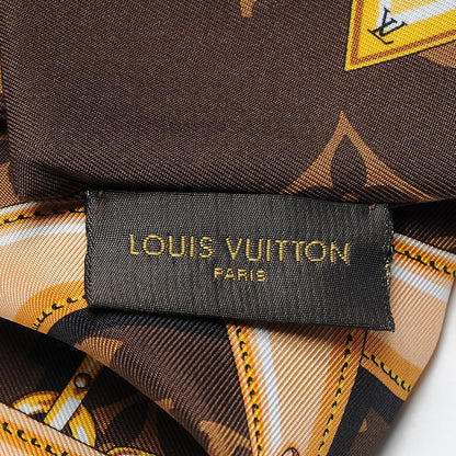 Louis Vuitton Silk Monogram Confidential Bandeau Brown 4 of 4